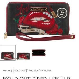La Philipe Red Lips Wallet MRSP: $50